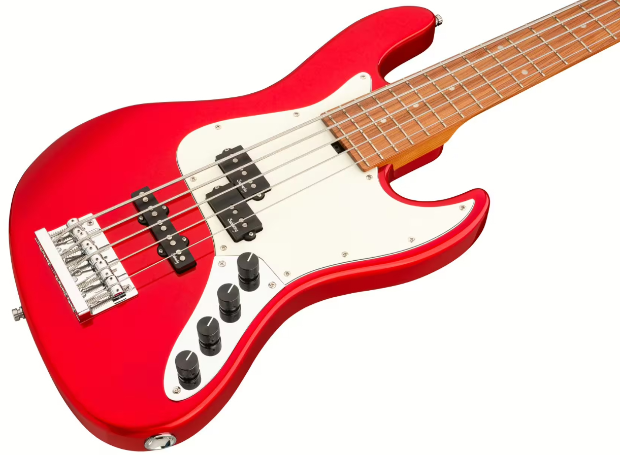 Sadowsky Hybrid Pj Bass 21-fret 5c Metroexpress Mor - Candy Apple Red Metallic - Solid body electric bass - Variation 2