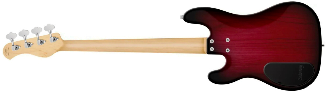 Sadowsky Hybrid Pj Bass 21 Fret Alder 4c Metroline All Active Mor - Burgundy Blackburst Transparent Satin - Solid body electric bass - Variation 1