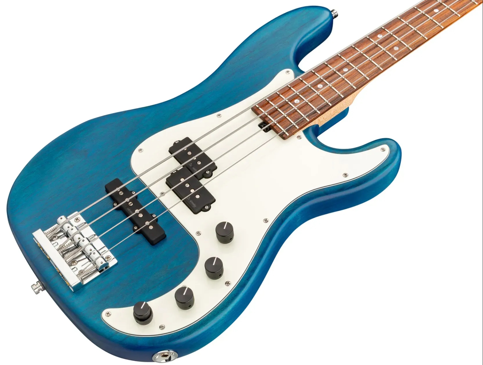 Sadowsky Hybrid Pj Bass 21 Fret Alder 4c Metroline All Active Mor - Ocean Blue Transparent Satin - Solid body electric bass - Variation 2