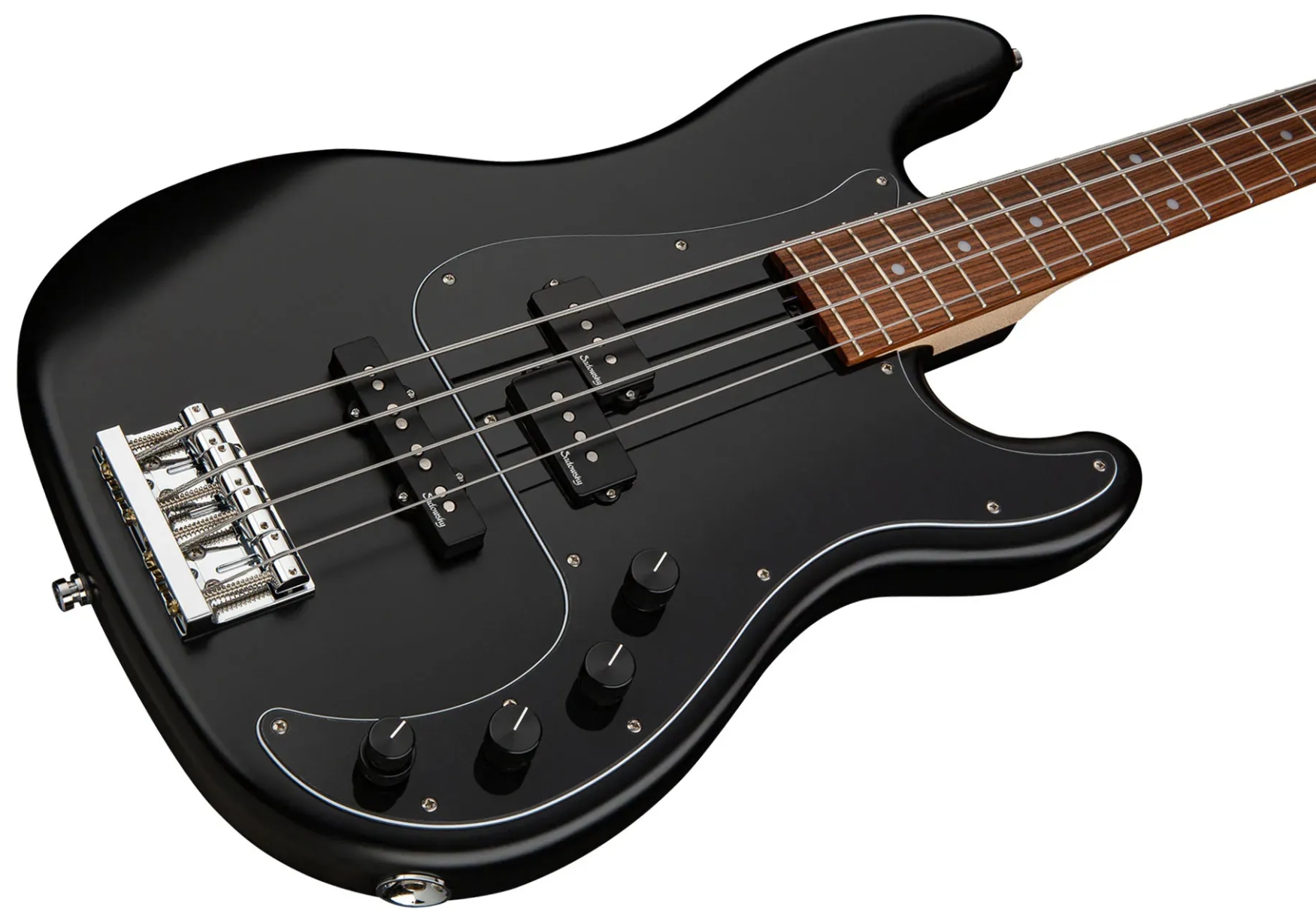 Sadowsky Hybrid Pj Bass 21 Fret Alder 4c Metroline All Active Mor - Solid Black Satin - Solid body electric bass - Variation 2
