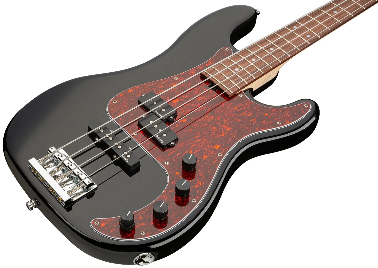 Sadowsky Hybrid Pj Bass 21 Fret Alder 4c Metroline All Active Mor - Solid Black - Solid body electric bass - Variation 2