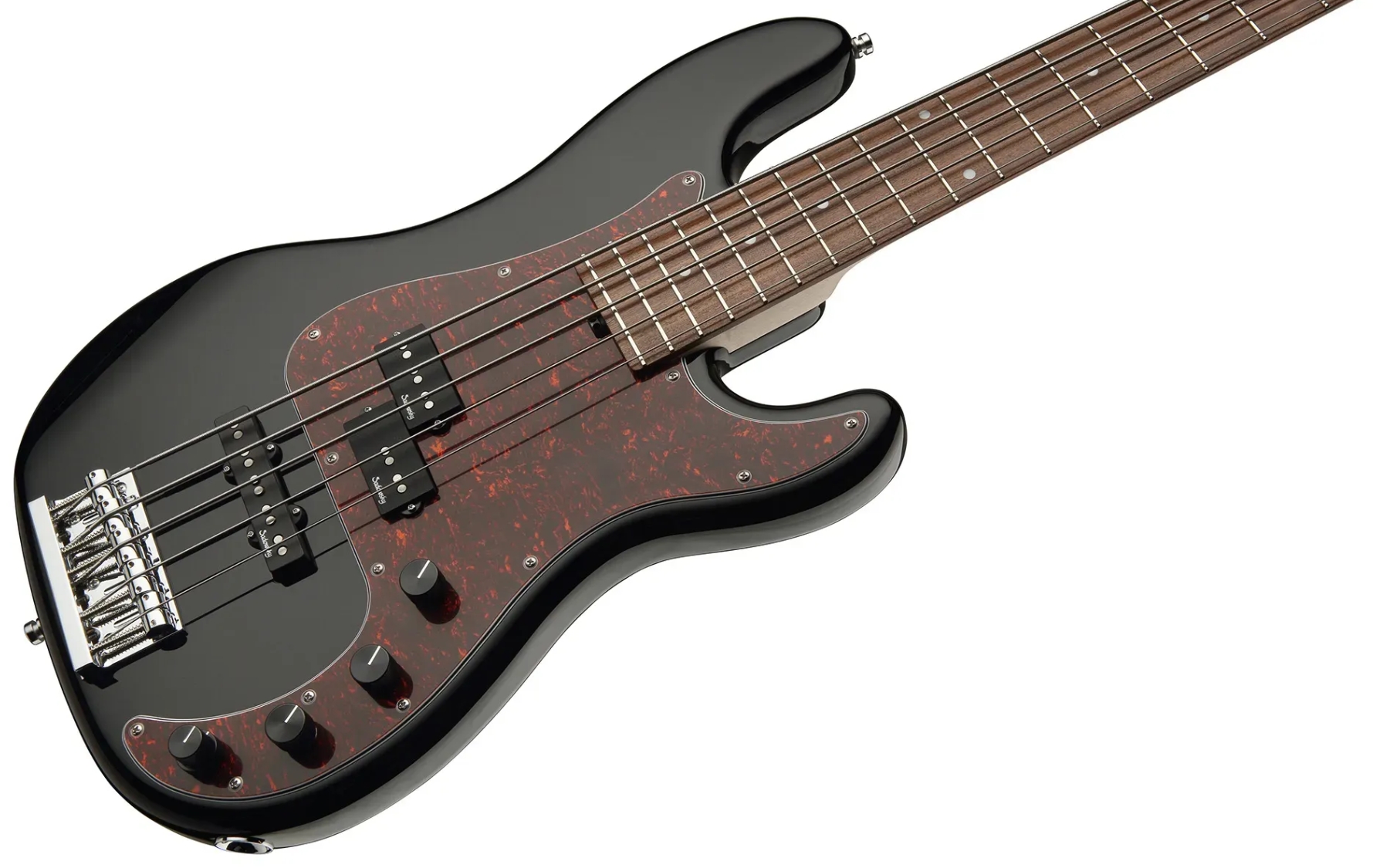 Sadowsky Hybrid Pj Bass 21 Fret Alder 5c Metroline All Active Mor - Solid Black High Polish - Solid body electric bass - Variation 2