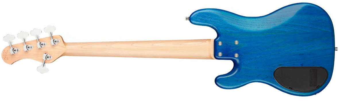 Sadowsky Hybrid Pj Bass 21 Fret Ash 5c Metroline All Active Mn - Ocean Blue Transparent Satin - Solid body electric bass - Variation 1