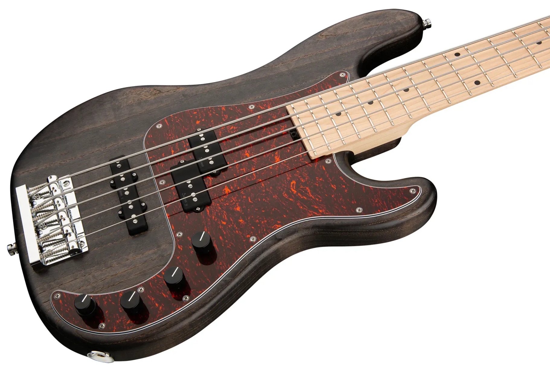 Sadowsky Hybrid Pj Bass 21 Fret Ash 5c Metroline All Active Mn - Nirvana Black Transparent Satin - Solid body electric bass - Variation 2