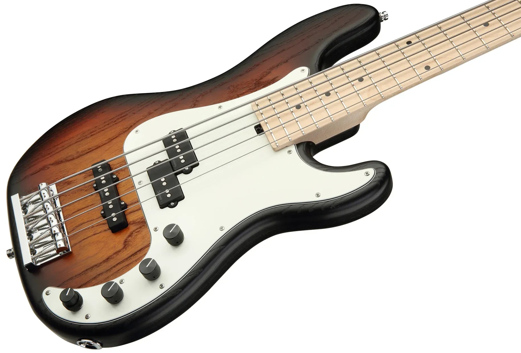 Sadowsky Hybrid Pj Bass 21 Fret Ash 5c Metroline All Active Mn - Almond Sunburst Transparent Satin - Solid body electric bass - Variation 2