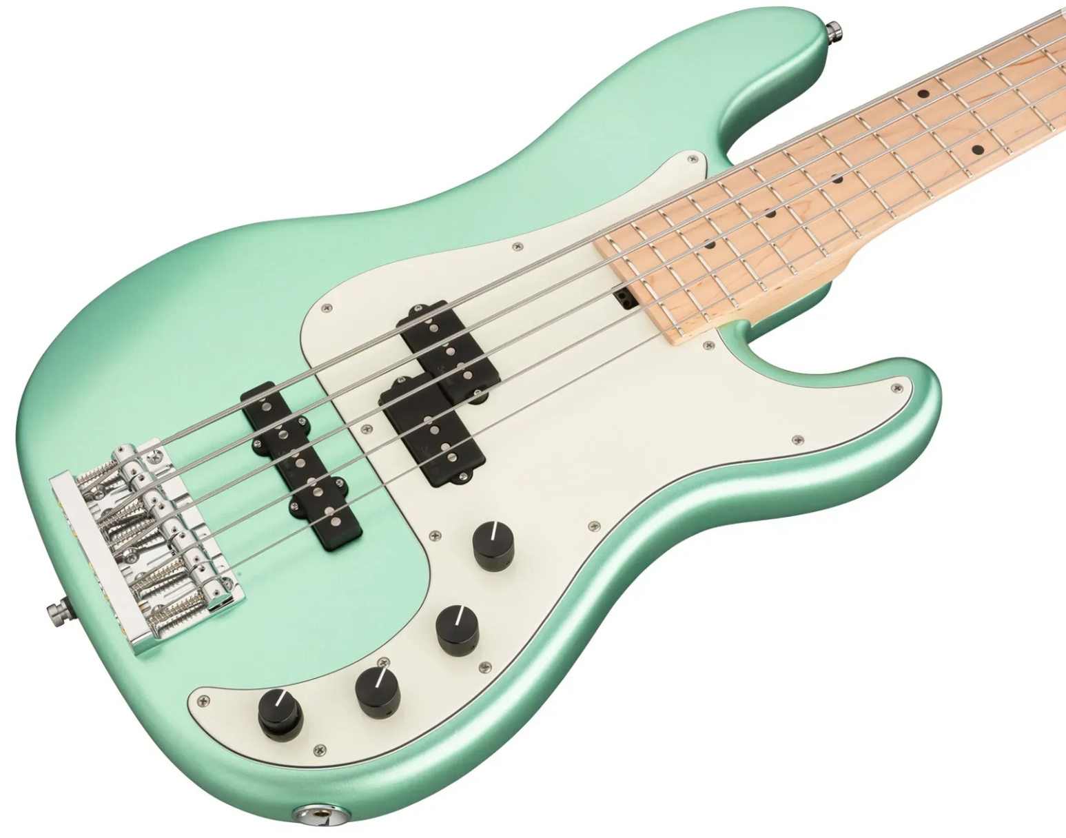 Sadowsky Hybrid Pj Bass 21 Fret Ash 5c Metroline All Active Mn - Sage Green Metallic Satin - Solid body electric bass - Variation 2