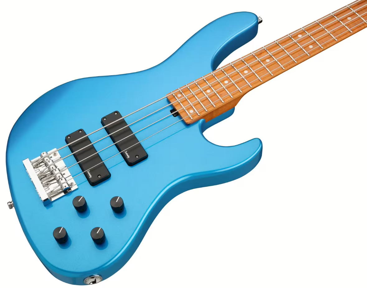 Sadowsky Modern Bass 24-fret 4c Metroexpress Active Mn - Ocean Blue Metallic - Solid body electric bass - Variation 2