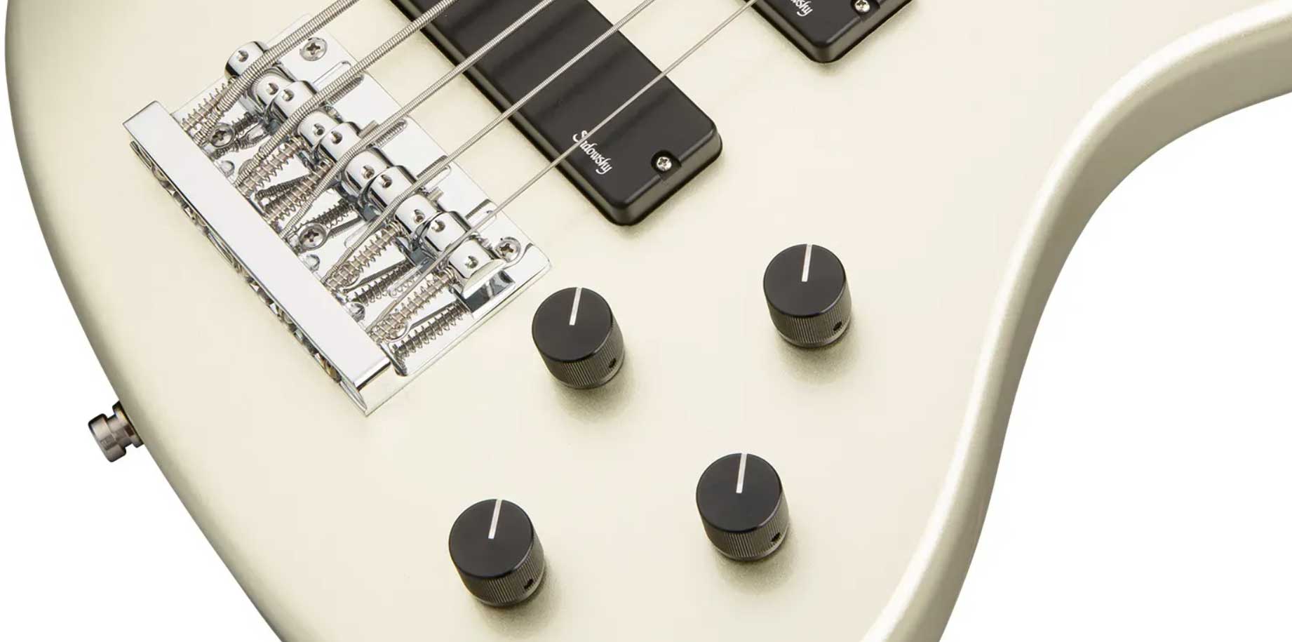Sadowsky Modern Bass 24-fret 5c Metroexpress Active Mn - Solid Champagne Metallic - Solid body electric bass - Variation 3