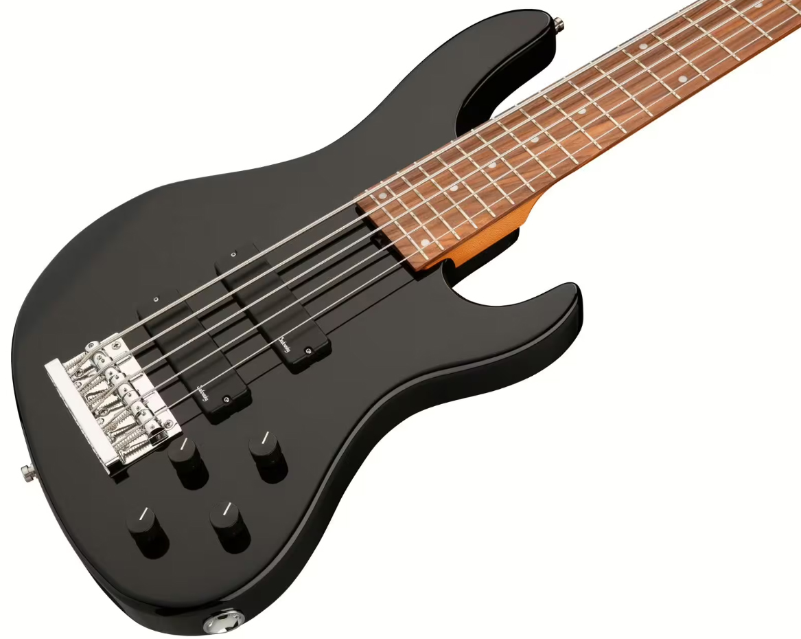 Sadowsky Modern Bass 24-fret 5c Metroexpress Active Mor - Solid Black - Solid body electric bass - Variation 2