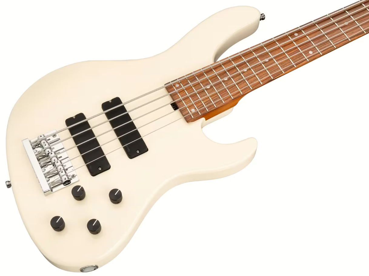 Sadowsky Modern Bass 24-fret 5c Metroexpress Active Mor - Solid Olympic White - Solid body electric bass - Variation 2