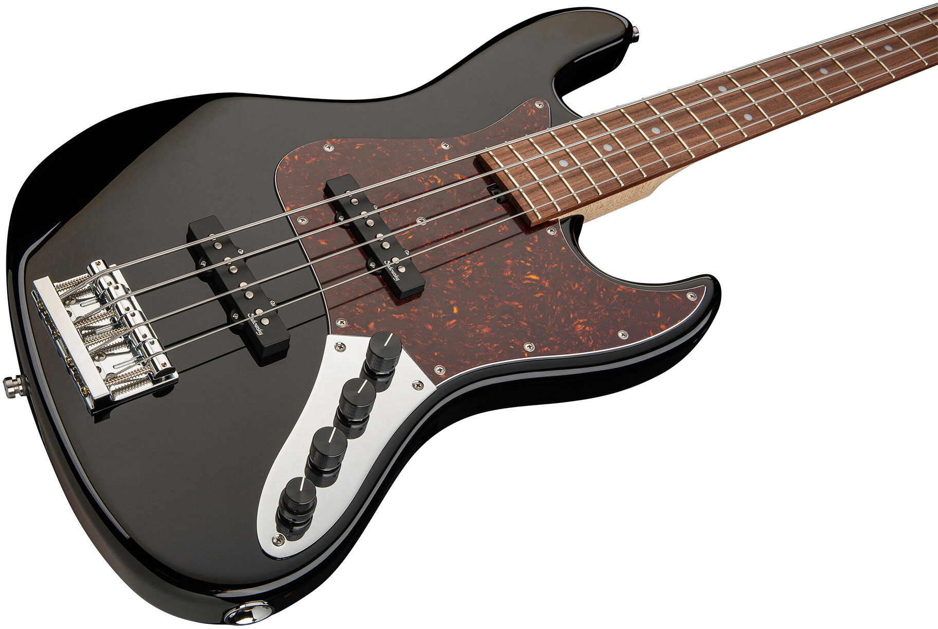 Sadowsky Modern Bass 24 Fret Alder 4c Metroline All Active Mor - Solid Black High Polish - Solid body electric bass - Variation 2