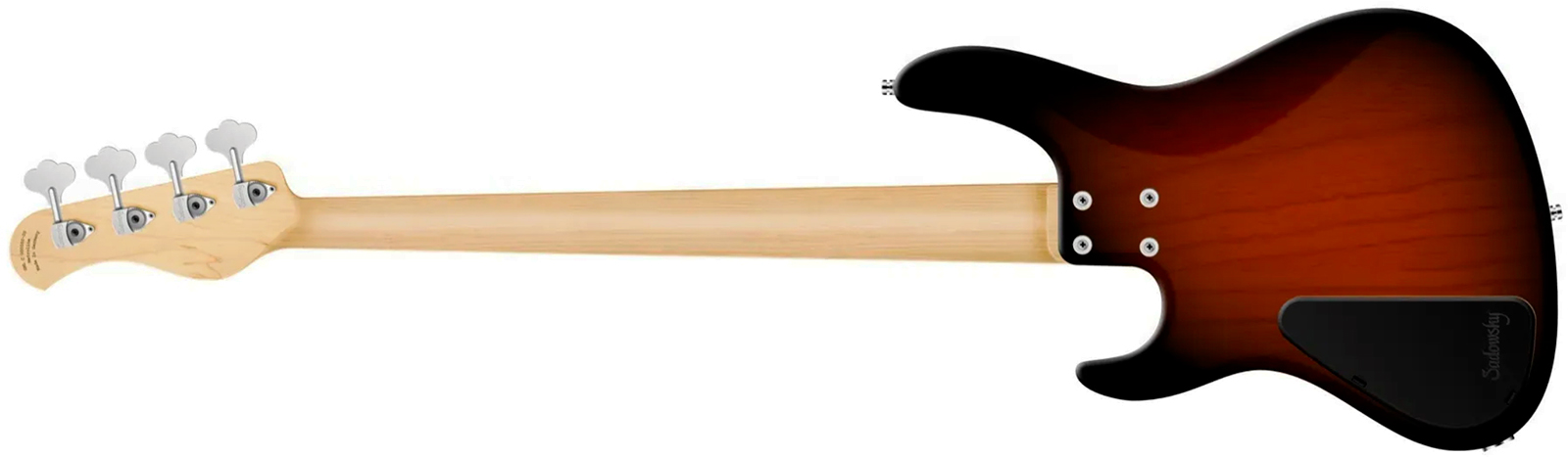Sadowsky Modern Bass 24 Fret Ash 4c Metroline All Active Mn - Almond Sunburst Transparent Satin - Solid body electric bass - Variation 1