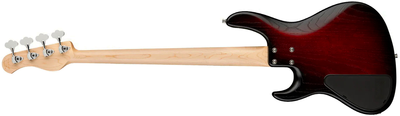 Sadowsky Modern Bass 24 Fret Ash 4c Metroline All Active Mn - Burgundy Blackburst Transparent Satin - Solid body electric bass - Variation 1