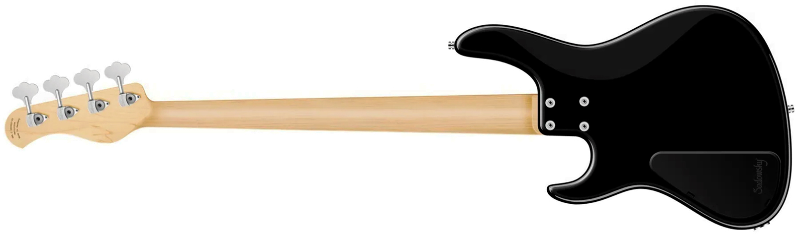 Sadowsky Modern Bass 24 Fret Ash 4c Metroline All Active Mn - Solid Black - Solid body electric bass - Variation 1