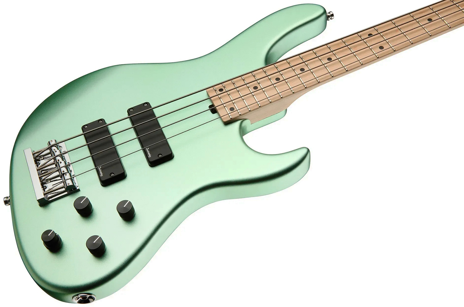 Sadowsky Modern Bass 24 Fret Ash 4c Metroline All Active Mn - Solid Sage Green Metallic Satin - Solid body electric bass - Variation 2