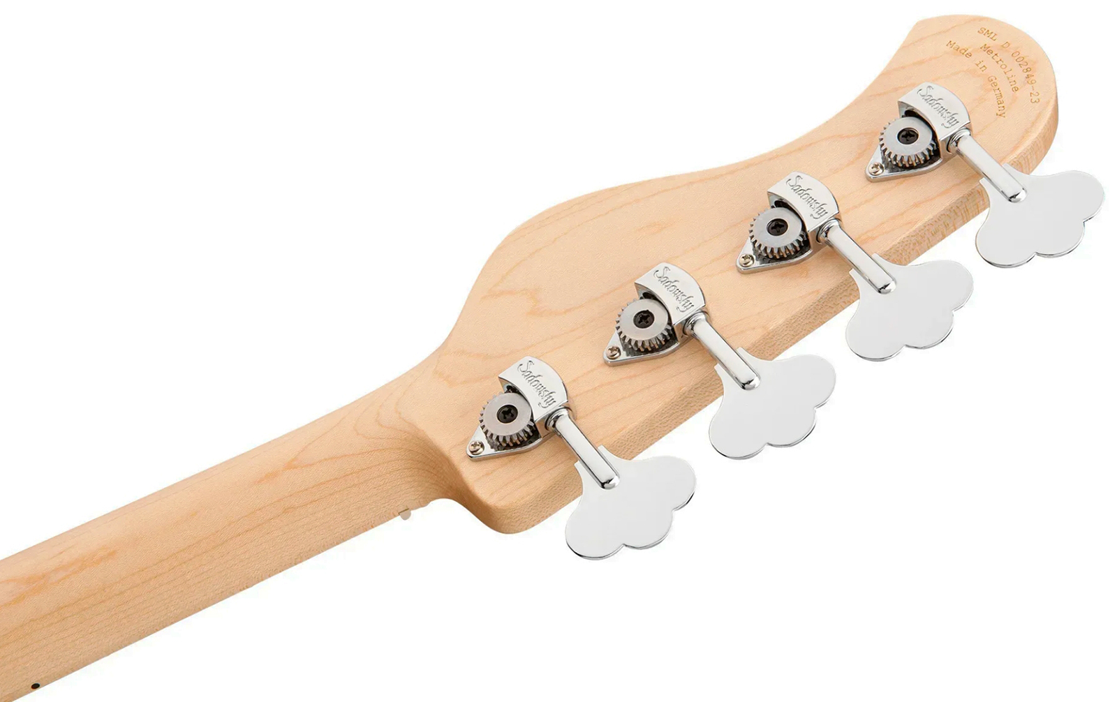 Sadowsky Modern Bass 24 Fret Ash 4c Metroline All Active Mn - Burgundy Blackburst Transparent Satin - Solid body electric bass - Variation 4