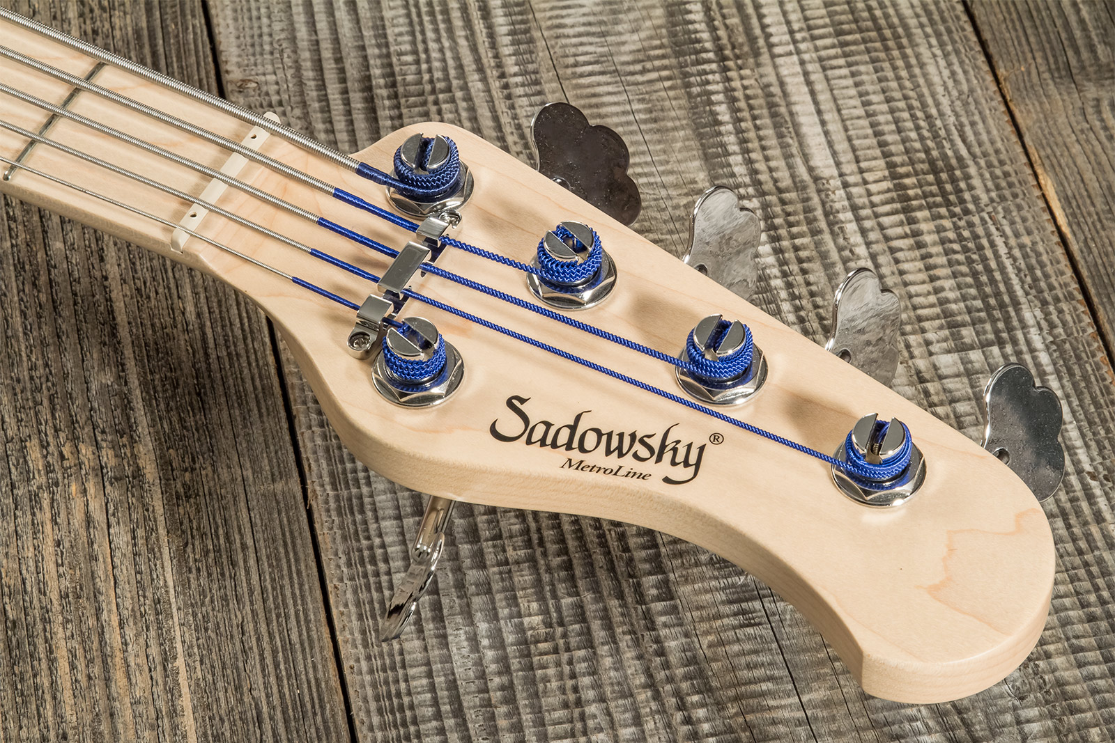 Sadowsky Single Cut Bass 24f Ash 5c Metroline All Active Mn - Satin Black Pearl - Solid body electric bass - Variation 7
