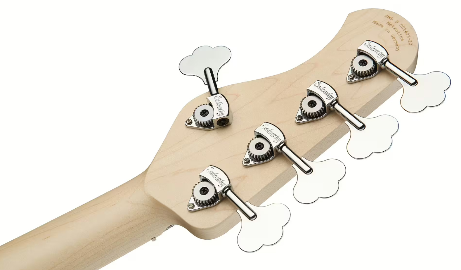 Sadowsky Single Cut Bass 24f Ash 5c Metroline All Active Mn - Natural Trans. Satin - Solid body electric bass - Variation 6