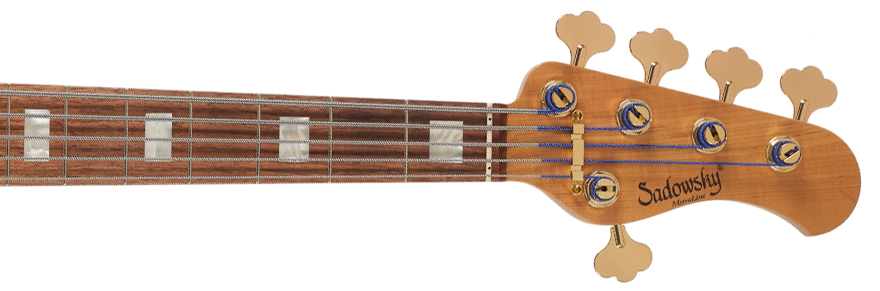 Sadowsky Standard Jj Bass 21 Fret 5c Metroline Ltd All Active Rw - Majestic Red Transparent Satin - Solid body electric bass - Variation 3