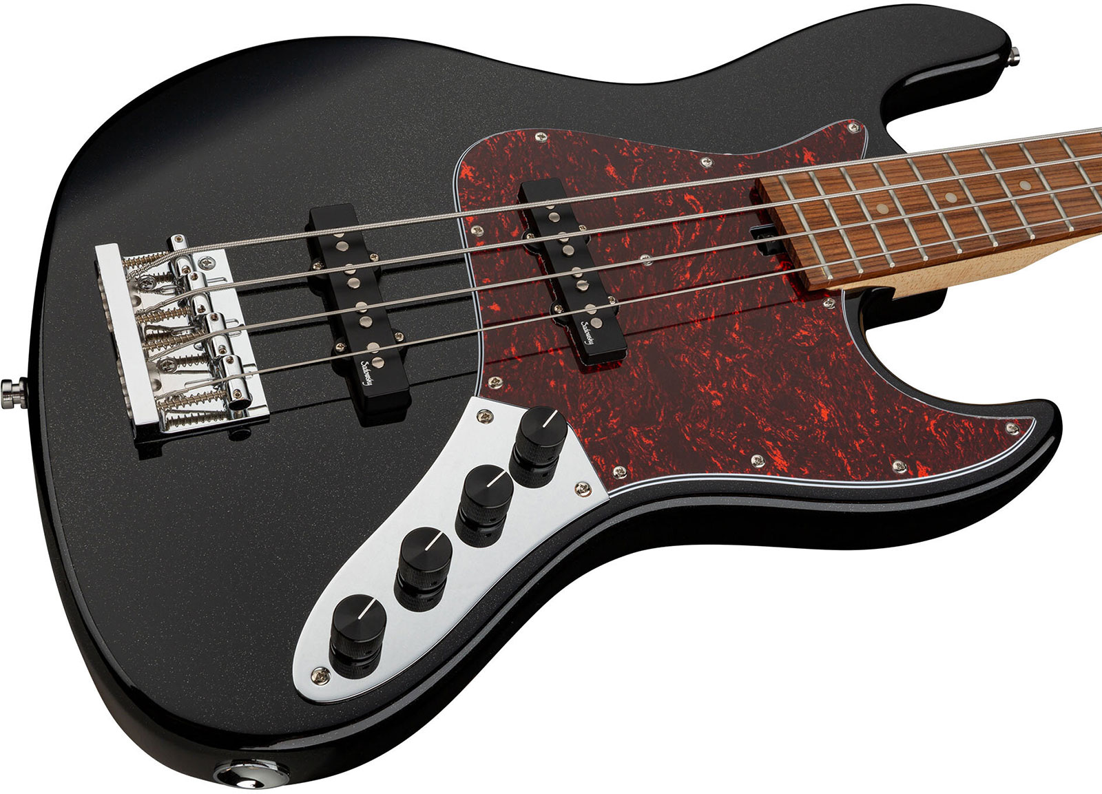 Sadowsky Vintage J/j Bass 21 Fret 4c Metroexpress Mor - Solid Black - Solid body electric bass - Variation 2