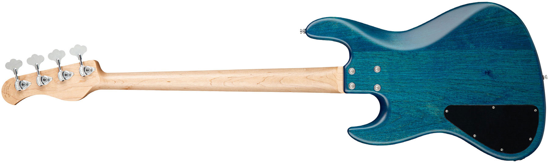 Sadowsky Vintage J/j Bass 21 Fret Alder 4c Metroline All Active Mor - Blue Transparent Satin - Solid body electric bass - Variation 1