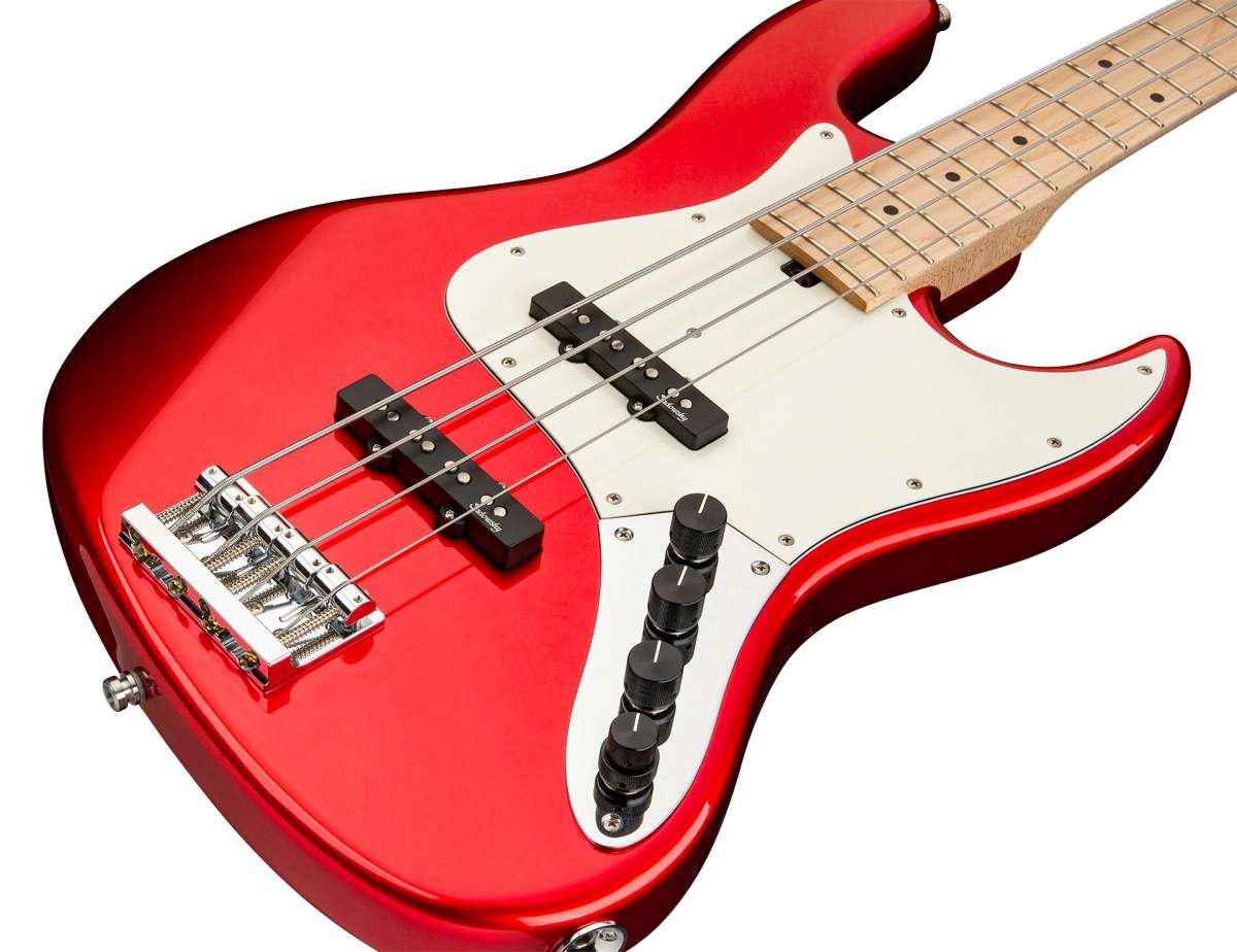 Sadowsky Vintage J/j Bass 21 Fret Ash 4c Metroline All Active Mn - Candy Apple Red - Solid body electric bass - Variation 2