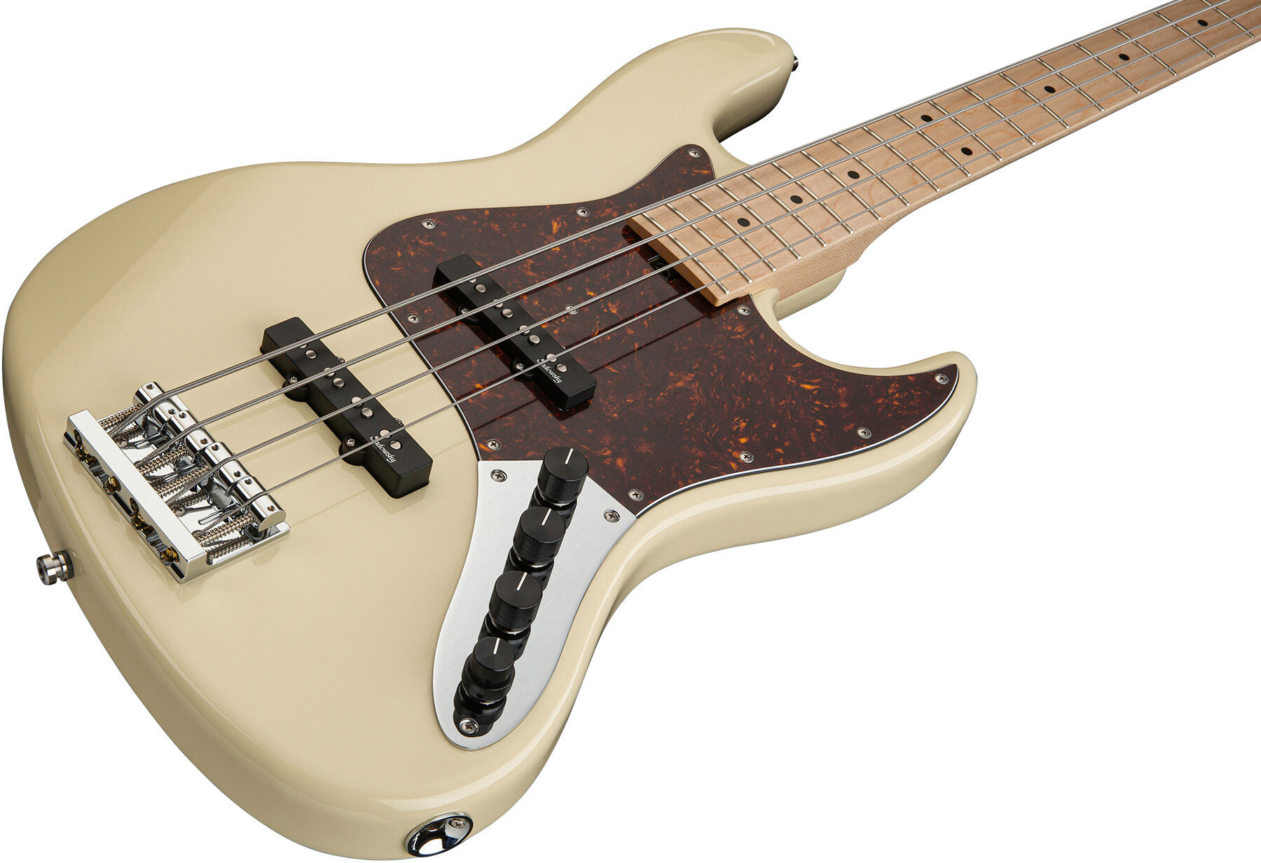 Sadowsky Vintage J/j Bass 21 Fret Ash 4c Metroline All Active Mn - Solid Olympic White - Solid body electric bass - Variation 2
