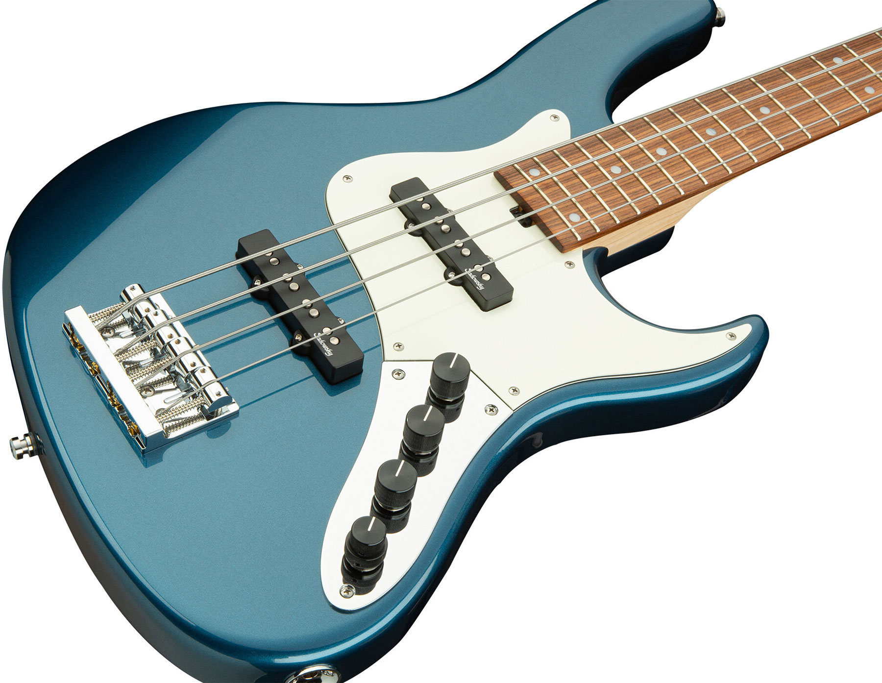 Sadowsky Vintage J/j Bass 24 Fret Alder 4c Metroline All Active Mor - Dark Lake Placid Blue Metallic - Solid body electric bass - Variation 2