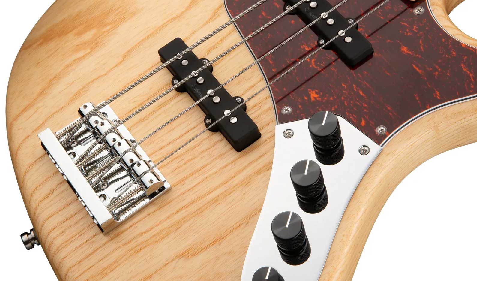 Sadowsky Vintage J/j Bass 24 Fret Ash 4c Metroline All Active Mn - Natural Satin - Solid body electric bass - Variation 3