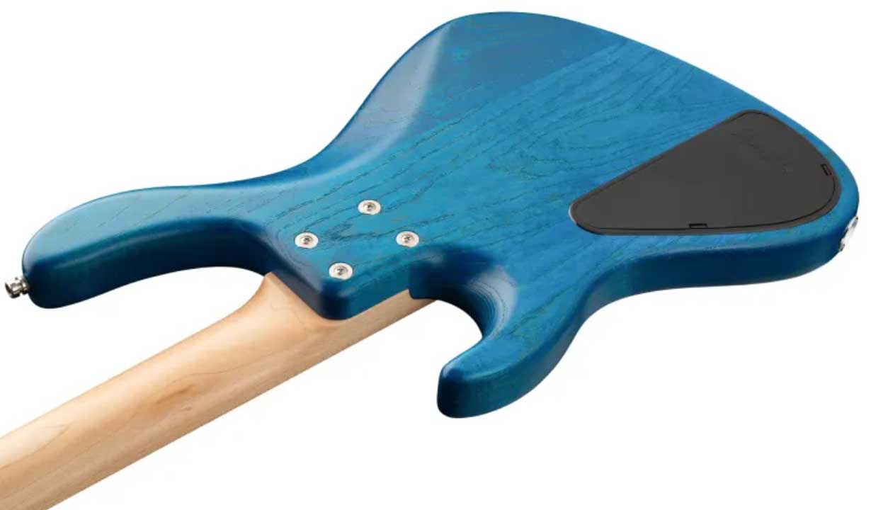 Sadowsky Vintage J/j Bass 24 Fret Ash 4c Metroline All Active Mn - Ocean Blue Trans. Satin - Solid body electric bass - Variation 4