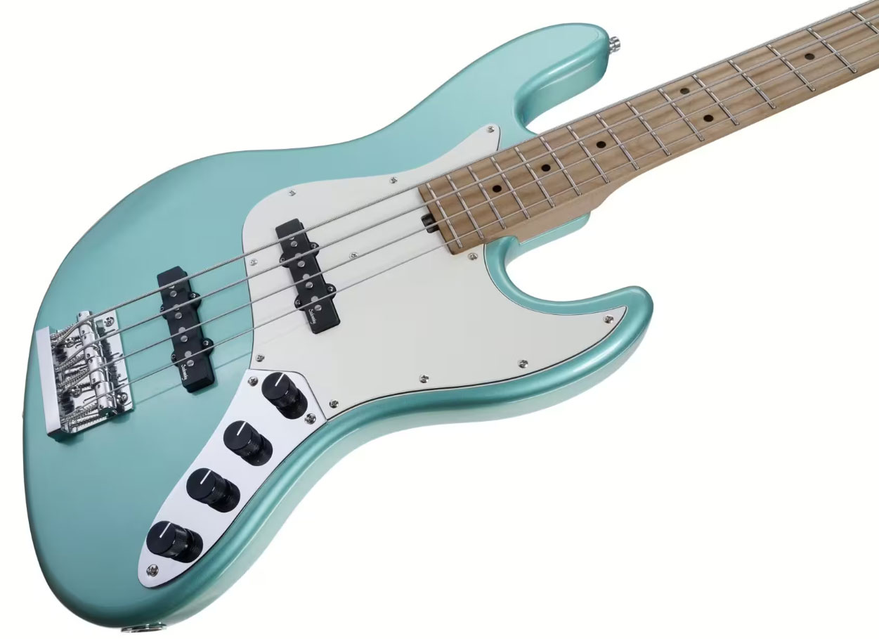 Sadowsky Vintage Jj Bass 21 Fret 4c Metroexpress V2 Mn - Sage Green Metallic - Solid body electric bass - Variation 2