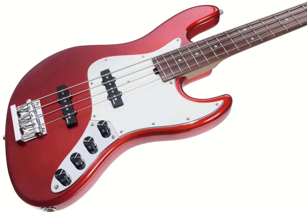 Sadowsky Vintage Jj Bass 21 Fret 4c Metroexpress V2 Pf - Candy Apple Red Metallic - Solid body electric bass - Variation 2