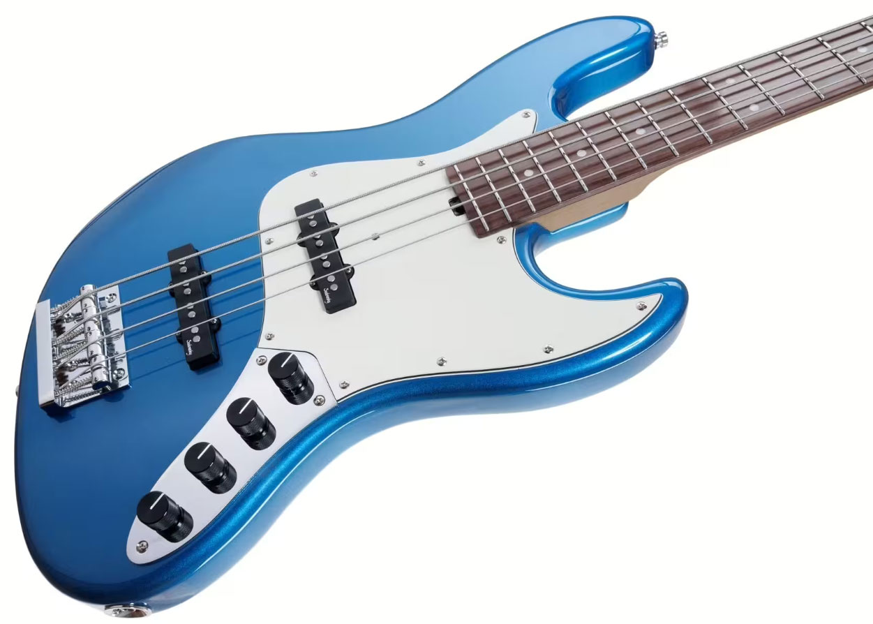 Sadowsky Vintage Jj Bass 21 Fret 4c Metroexpress V2 Pf - Ocean Blue Metallic - Solid body electric bass - Variation 2