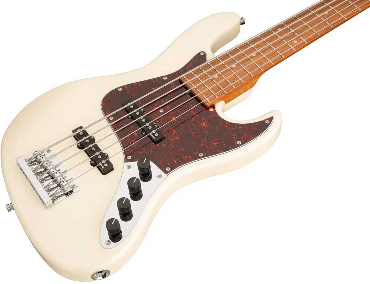 Sadowsky Vintage Jj Bass 21-fret 5c Metroexpress Mor - Olympic White - Solid body electric bass - Variation 2