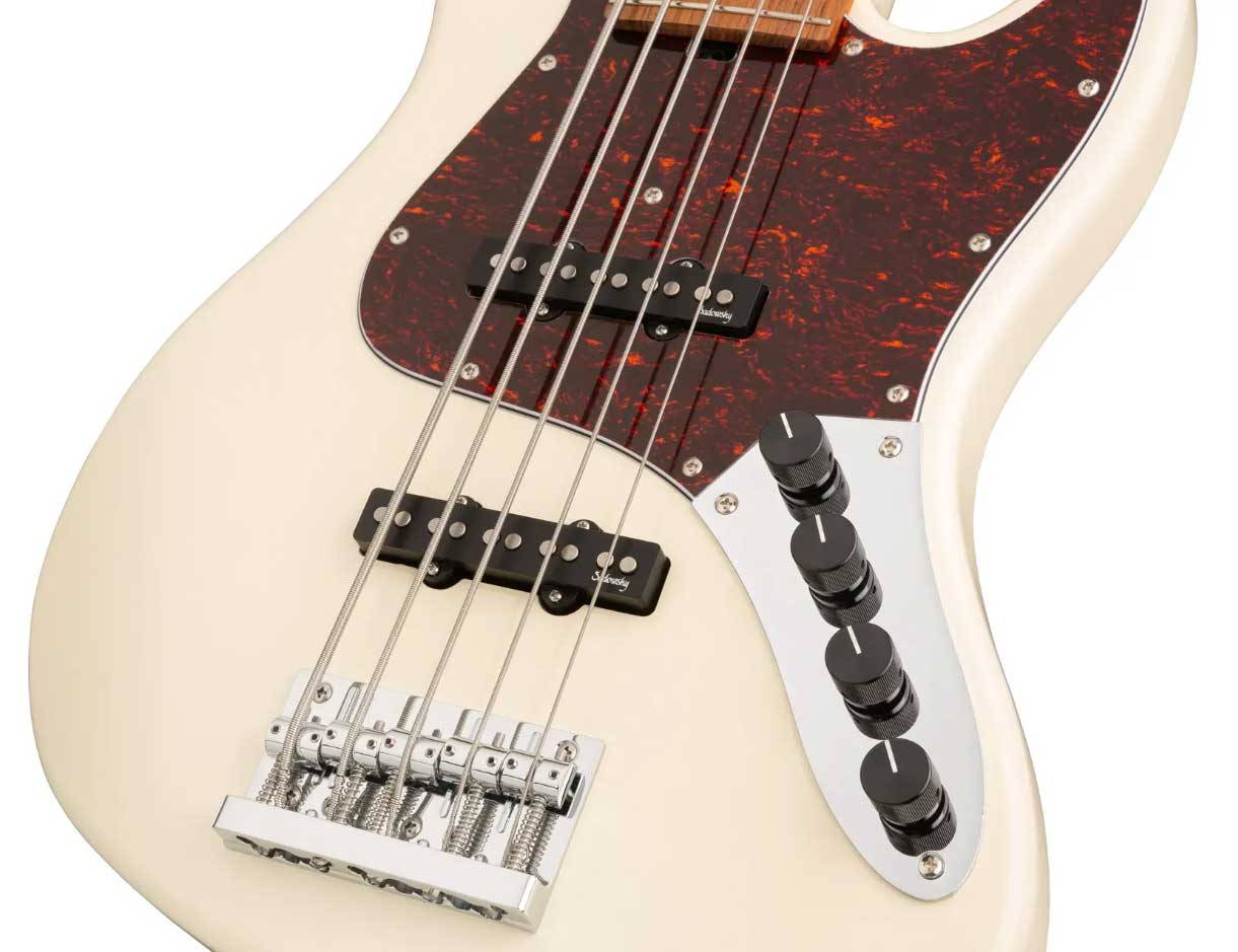 Sadowsky Vintage Jj Bass 21-fret 5c Metroexpress Mor - Olympic White - Solid body electric bass - Variation 3
