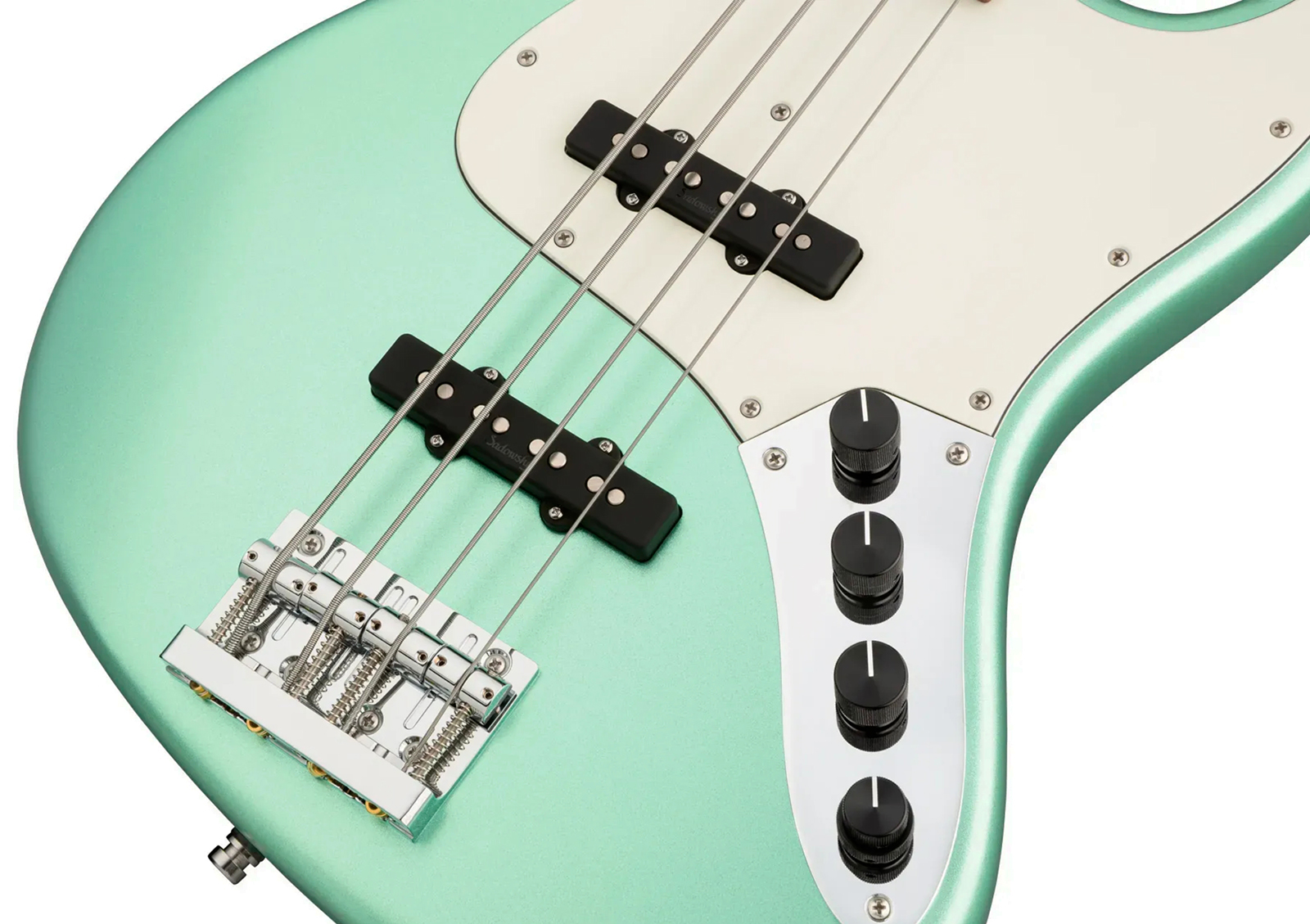 Sadowsky Vintage Jj Bass 21 Fret Alder 4c Metroline All Active Mor - Sage Green Metallic Satin - Solid body electric bass - Variation 3