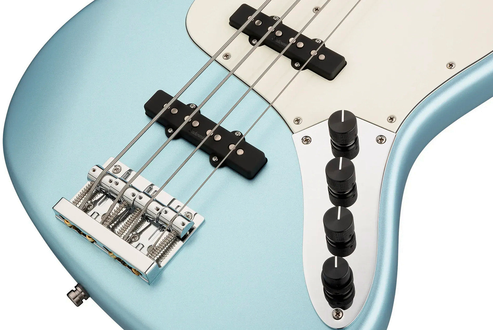 Sadowsky Vintage Jj Bass 21 Fret Alder 4c Metroline All Active Mor - Ice Blue Metallic Satin - Solid body electric bass - Variation 3