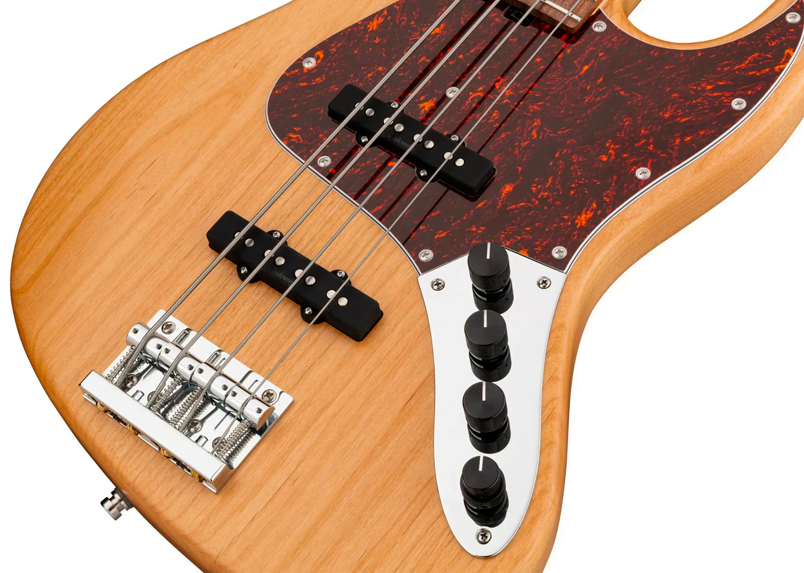Sadowsky Vintage Jj Bass 21 Fret Alder 4c Metroline All Active Mor - Natural Transparent Satin - Solid body electric bass - Variation 3