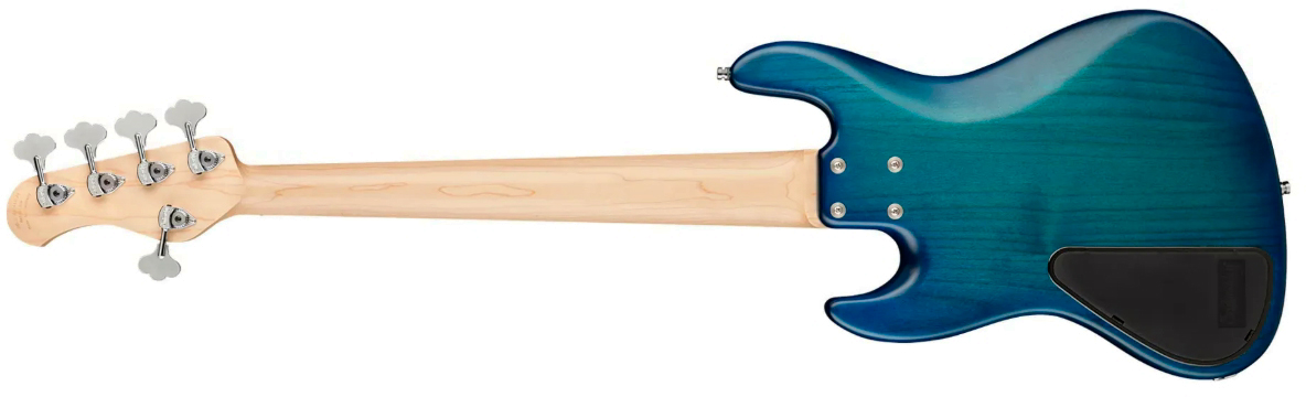 Sadowsky Vintage Jj Bass 21 Fret Alder 5c Metroline All Active Mor - Bora Blue Burst Transparent Satin - Solid body electric bass - Variation 1