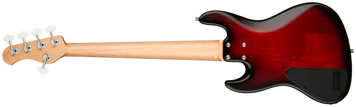 Sadowsky Vintage Jj Bass 21 Fret Alder 5c Metroline All Active Mor - Burgundy Blackburst Transparent Satin - Solid body electric bass - Variation 1