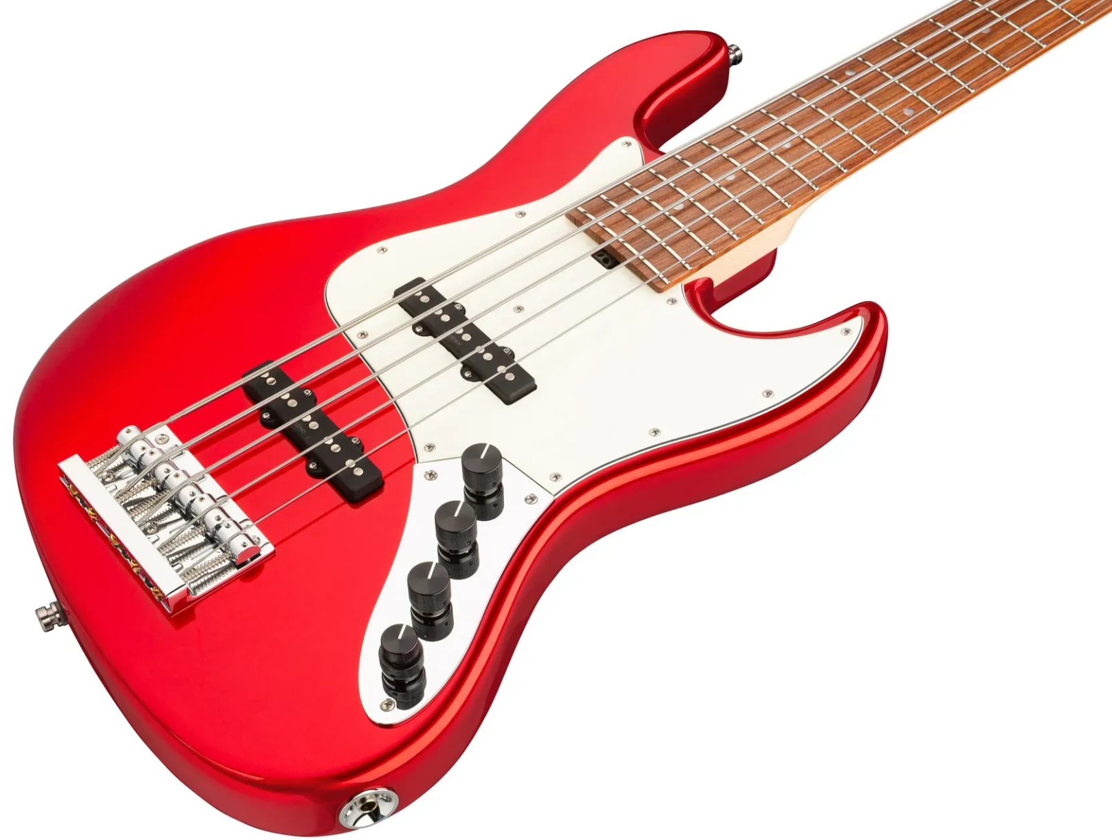 Sadowsky Vintage Jj Bass 21 Fret Alder 5c Metroline All Active Mor - Candy Apple Red Metallic - Solid body electric bass - Variation 2