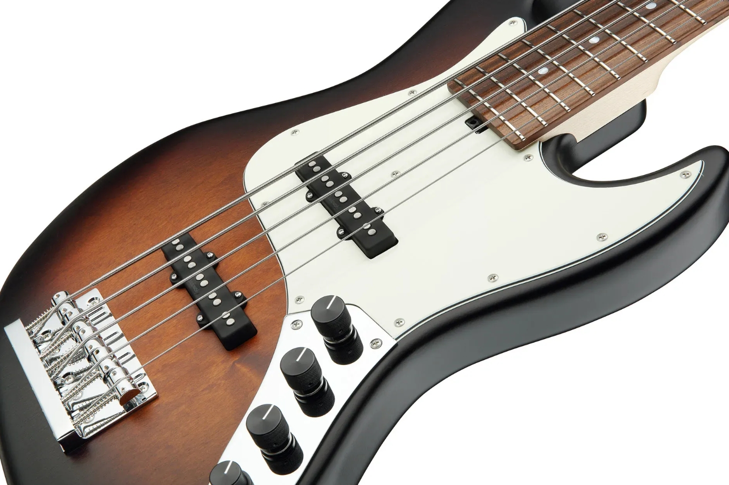 Sadowsky Vintage Jj Bass 21 Fret Alder 5c Metroline All Active Mor - Almond Sunburst Transparent Satin - Solid body electric bass - Variation 2