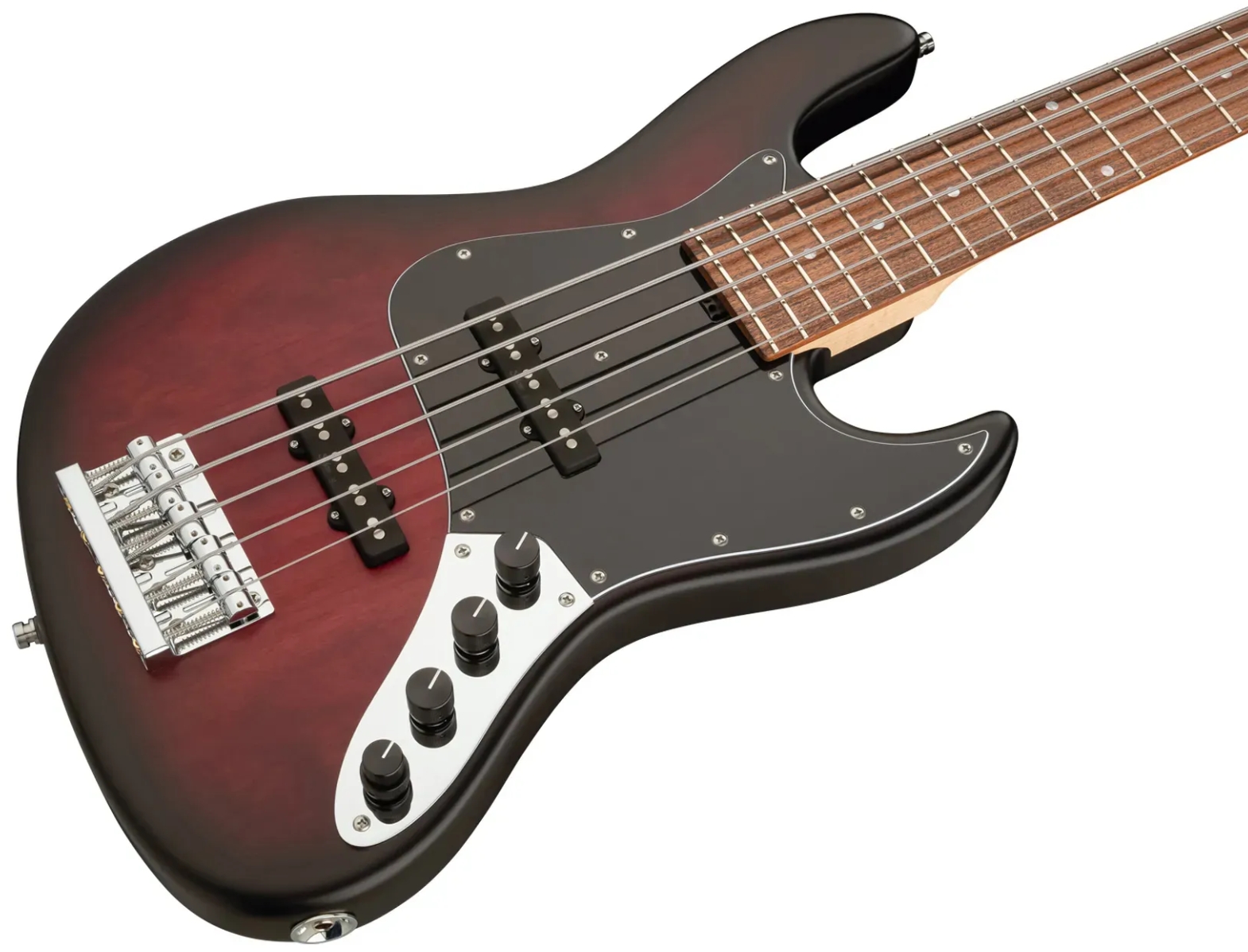 Sadowsky Vintage Jj Bass 21 Fret Alder 5c Metroline All Active Mor - Burgundy Blackburst Transparent Satin - Solid body electric bass - Variation 3