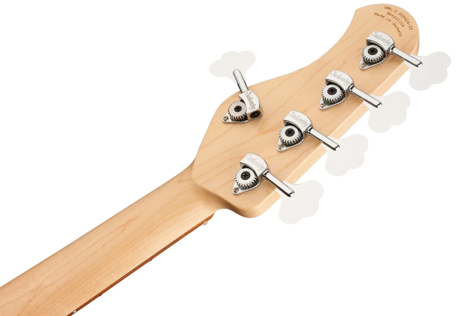 Sadowsky Vintage Jj Bass 21 Fret Alder 5c Metroline All Active Mor - Solid Olympic White - Solid body electric bass - Variation 5