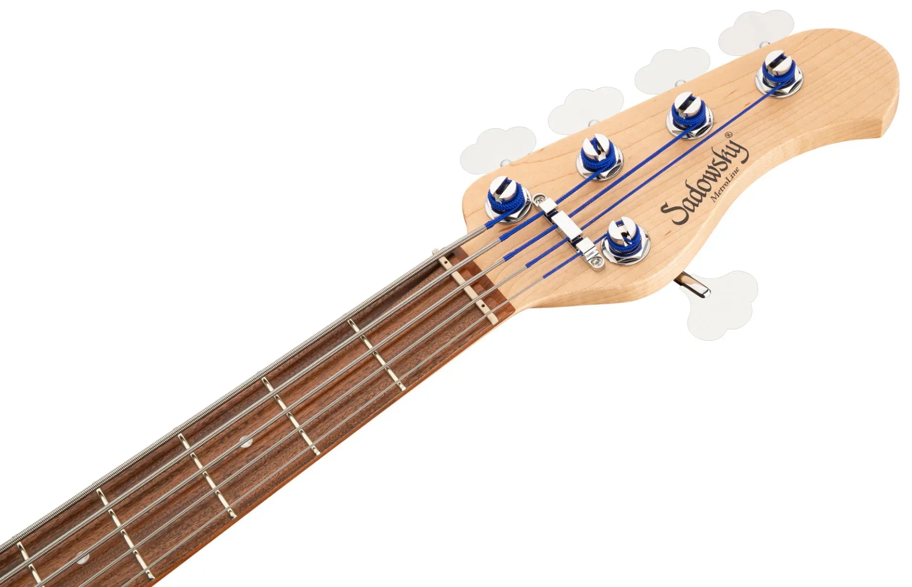 Sadowsky Vintage Jj Bass 21 Fret Alder 5c Metroline All Active Mor - Burgundy Blackburst Transparent Satin - Solid body electric bass - Variation 5