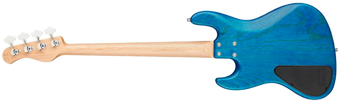 Sadowsky Vintage Jj Bass 21 Fret Ash 4c Metroline All Active Mn - Ocean Blue Transparent Satin - Solid body electric bass - Variation 1