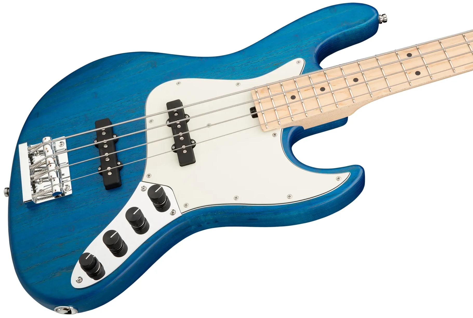 Sadowsky Vintage Jj Bass 21 Fret Ash 4c Metroline All Active Mn - Ocean Blue Transparent Satin - Solid body electric bass - Variation 2