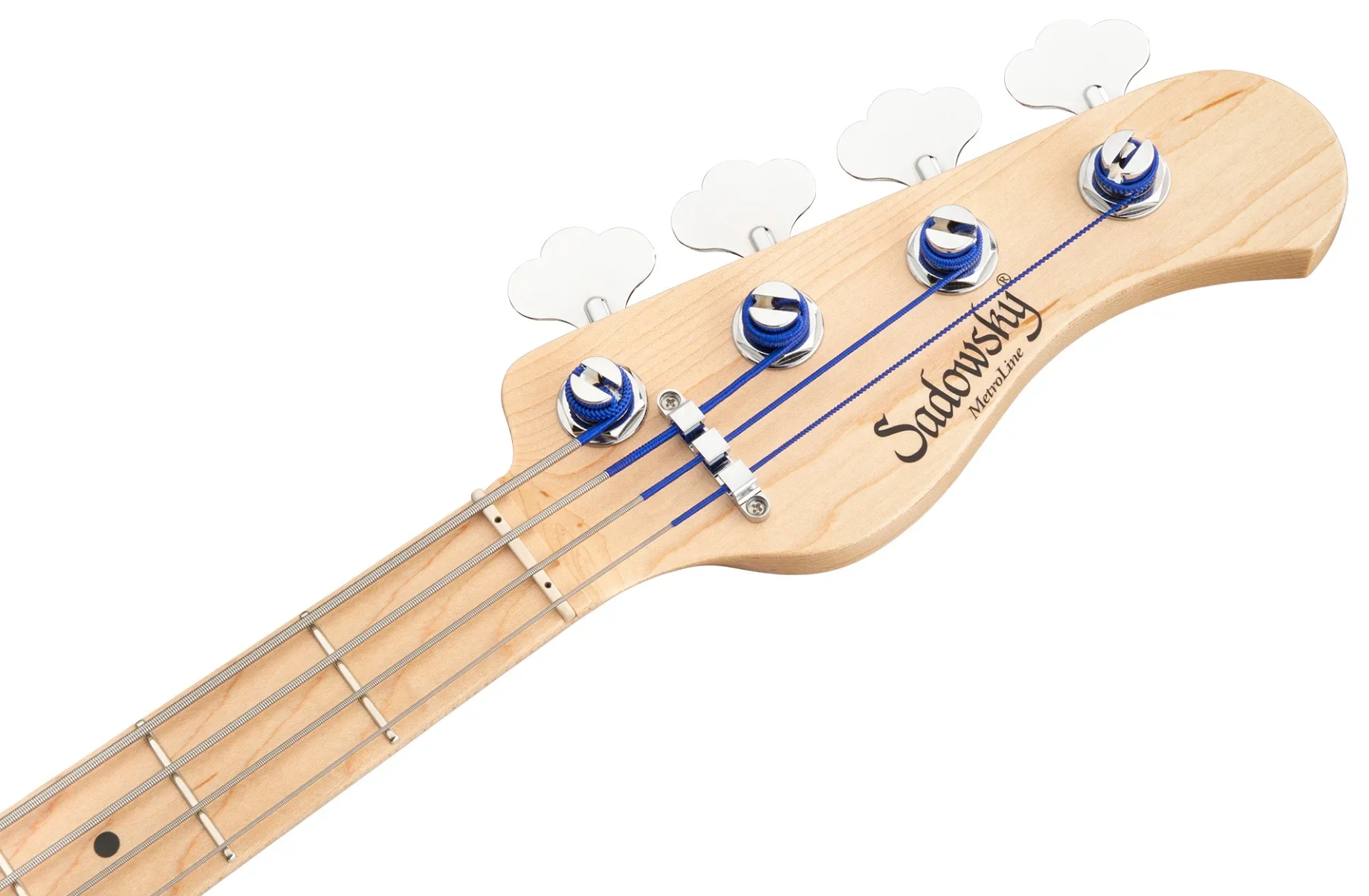 Sadowsky Vintage Jj Bass 21 Fret Ash 4c Metroline All Active Mn - Ocean Blue Transparent Satin - Solid body electric bass - Variation 4