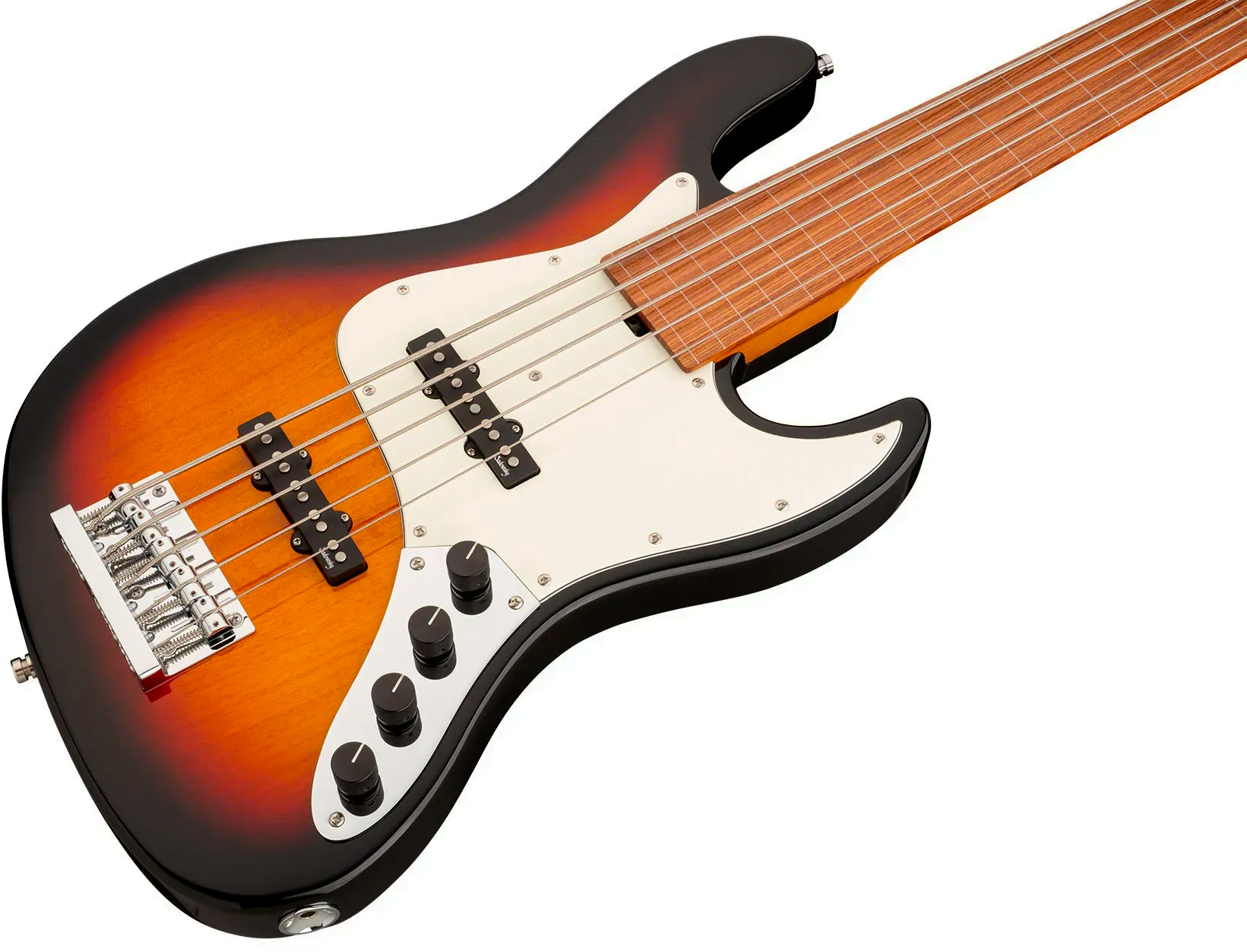 Sadowsky Vintage Jj Bass 21f 5c Fretless Metroexpress Mor - Tobacco Sunburst Transparent - Solid body electric bass - Variation 2