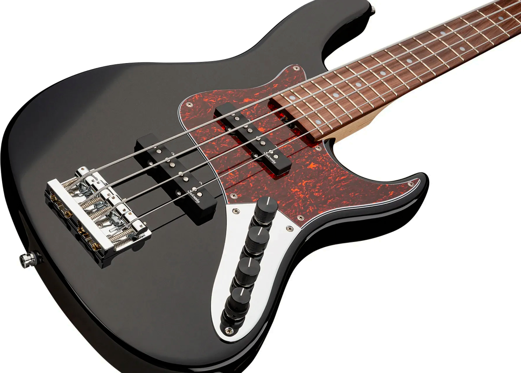 Sadowsky Vintage Jj Bass 24 Fret Alder 4c Metroline All Active Mor - Black High Polish - Solid body electric bass - Variation 2